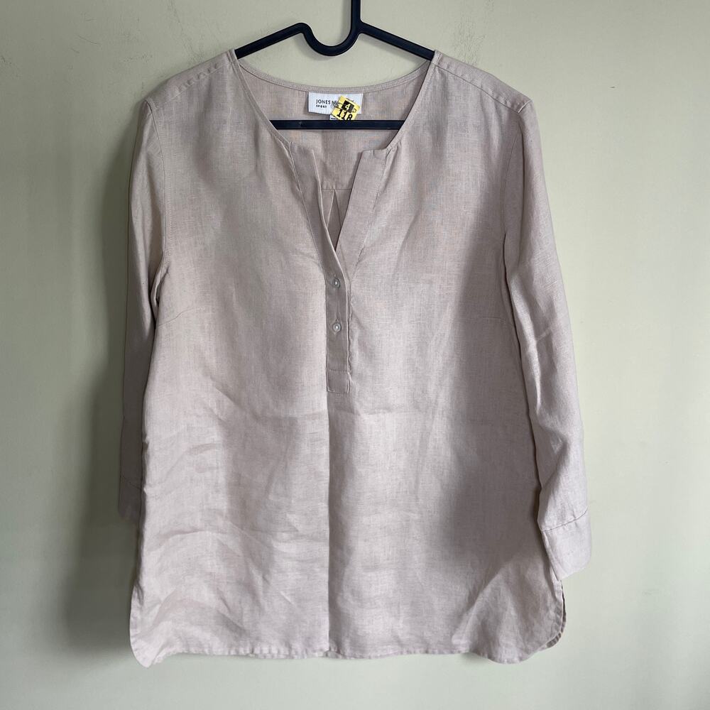 Jones New York Sport Linen Blouse Size Large